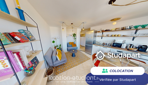 Colocation tudiante Studio à Villeurbanne (69100)