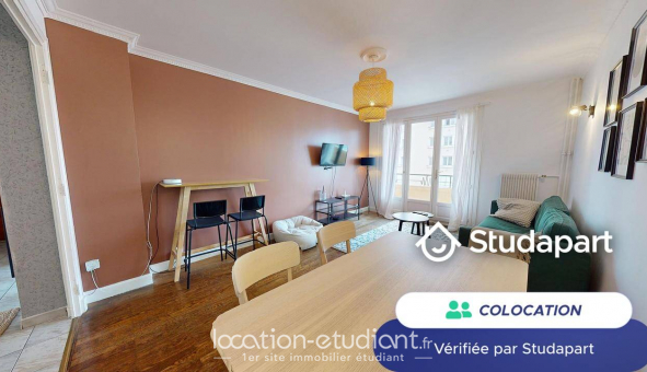 Colocation tudiante Studio à Villeurbanne (69100)