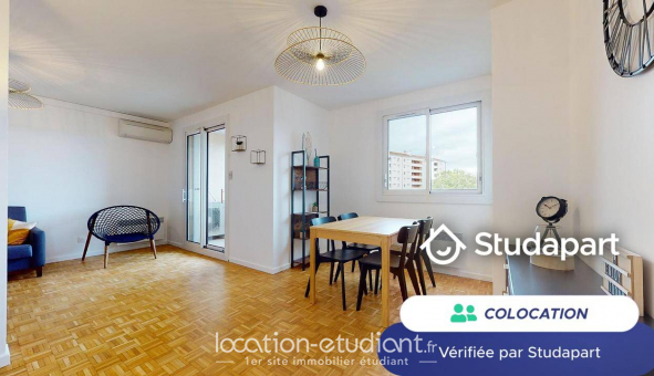 Colocation tudiante Studio à Villeurbanne (69100)