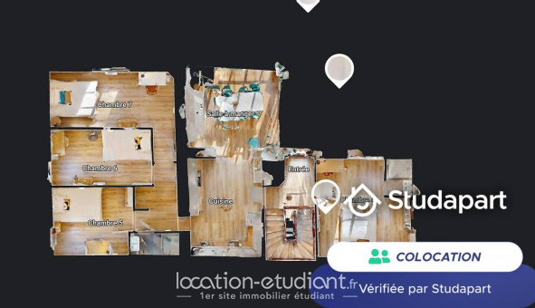 Colocation tudiante Studio à Villeurbanne (69100)