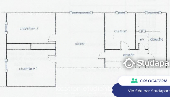 Colocation tudiante T3 à Troyes (10000)